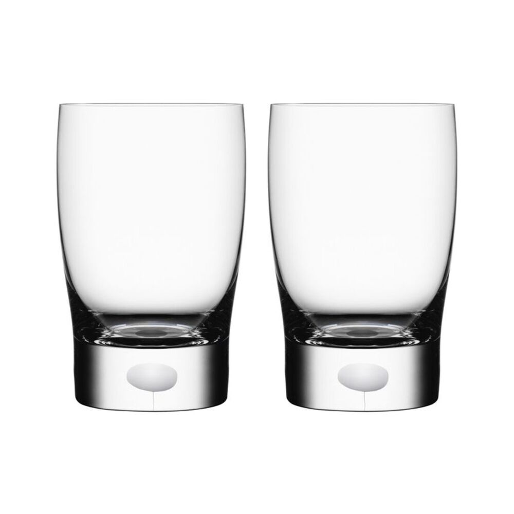 Orrefors Set Of 2 Intermezzo Satin Juice Tumblers